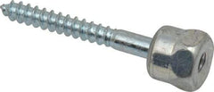 ITW Buildex - 1/4" Zinc-Plated Steel Vertical (End Drilled) Mount Threaded Rod Anchor - 5/8" Diam x 2" Long, 1,760 Lb Ultimate Pullout, For Use with Wood - Exact Tool & Supply