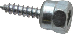 Buildex - 3/8" Zinc-Plated Steel Vertical (End Drilled) Mount Threaded Rod Anchor - 5/8" Diam x 1" Long, 670 Lb Ultimate Pullout, For Use with Wood - Exact Tool & Supply