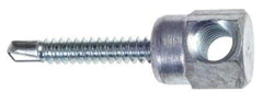 ITW Buildex - 3/8" Zinc-Plated Steel Horizontal (Cross Drilled) Mount Threaded Rod Anchor - 5/8" Diam x 1" Long, 1,477 Lb Ultimate Pullout, For Use with Steel - Exact Tool & Supply