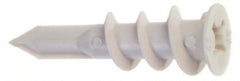 Buildex - #6 Screw, 3/8" Diam, 1-5/16" Long, 3/8 to 3/4" Thick, Self Drilling Drywall & Hollow Wall Anchor - Nylon, Grade 6/6, Use in Drywall - Exact Tool & Supply