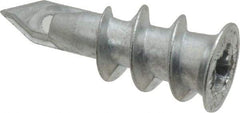 Buildex - #6 to 8 Screw, 7/16" Diam, 1-1/4" Long, 3/8 to 3/4" Thick, Self Drilling Drywall & Hollow Wall Anchor - Zinc Plated, Zinc, Grade 3, Use in Drywall - Exact Tool & Supply