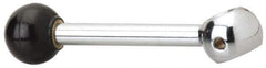 Gibraltar - 1 Offset Arm, 1/4" Hole, Reamed Clamping Handle - 5/8" Hub Diam, 3/4" Ball Diam - Exact Tool & Supply