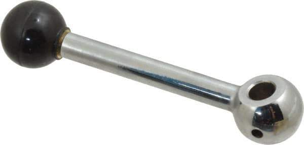 Gibraltar - 1 Offset Arm, 3/8" Hole, Reamed Clamping Handle - 1" Hub Diam, 15/16" Ball Diam - Exact Tool & Supply