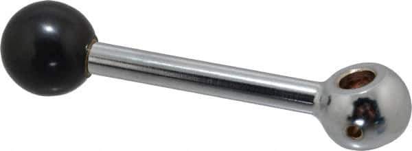 Gibraltar - 1 Offset Arm, 1/2" Hole, Reamed Clamping Handle - 1-1/4" Hub Diam, 1-1/4" Ball Diam - Exact Tool & Supply