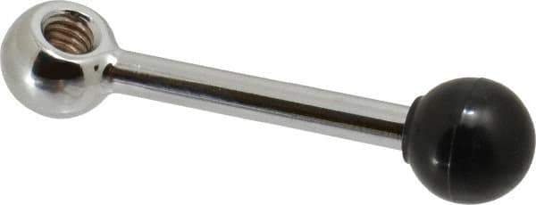 Gibraltar - 1 Offset Arm, 5/16-18" Hole, Tapped Clamping Handle - 5/8" Hub Diam, 3/4" Ball Diam - Exact Tool & Supply