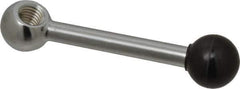 Gibraltar - 1 Offset Arm, 1/2-13" Hole, Tapped Clamping Handle - 1" Hub Diam, 15/16" Ball Diam - Exact Tool & Supply