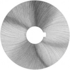 Made in USA - 2" Diam x 0.008" Blade Thickness, 3/8" Arbor Hole Diam, 190 Teeth, High Speed Steel Jeweler's Saw - Uncoated - Exact Tool & Supply