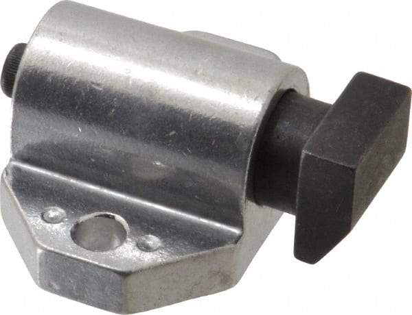 Gibraltar - 2" Body Width x 1-3/8" Body Len, 1/4" Stroke Len, 1-1/2" Btw Mt Hole Ctrs, 1-7/32" Btw Mt Hole & Edge, Tangless Square Spring Locating Stop - 32 Lb Mid End Force, 3/4" Stop Head Width x 3/4" Stop Head Height - Exact Tool & Supply