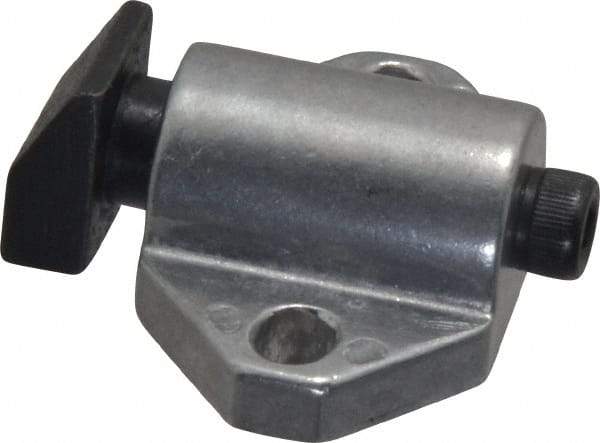 Gibraltar - 1-1/2" Body Width x 1" Body Len, 3/16" Stroke Len, 1-1/8" Btw Mt Hole Ctrs, 7/8" Btw Mt Hole & Edge, Tangless Square Spring Locating Stop - 14 Lb Mid End Force, 5/8" Stop Head Width x 5/8" Stop Head Height - Exact Tool & Supply