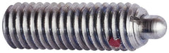 TE-CO - Threaded Spring Plungers Thread Size: 3/8-16 Thread Length (Inch): 1-1/8 - Exact Tool & Supply