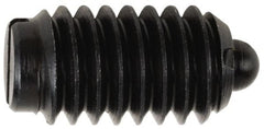 TE-CO - 10-32, 15/32" Thread Length, 0.065" Plunger Projection, Steel Threaded Spring Plunger - Exact Tool & Supply