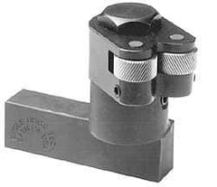 Knurlcraft - LH Cut, Diamond & Straight, 1" Wide 3/4" High x 5" Long Rectangle Shank, Self Centering Bump Knurlers - 2 Knurls Required (Included), 3/4" Diam x 3/8" Wide Face, 1/4" Hole Diam, Series E - Exact Tool & Supply