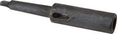 Scully Jones - MT2 Inside Morse Taper, MT2 Outside Morse Taper, Extension Sleeve - Hardened & Ground Throughout, 1-3/16" Projection, 1.19" Body Diam - Exact Tool & Supply