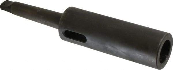 Scully Jones - MT3 Inside Morse Taper, MT2 Outside Morse Taper, Extension Sleeve - Hardened & Ground Throughout, 4.81" Projection, 1.44" Body Diam - Exact Tool & Supply