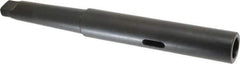 Scully Jones - MT3 Inside Morse Taper, MT4 Outside Morse Taper, Extension Sleeve - Hardened & Ground Throughout, 7-5/8" Projection, 1.44" Body Diam - Exact Tool & Supply
