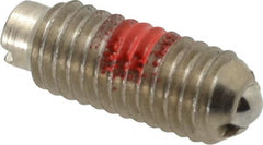 TE-CO - 10-32, 0.093" Ball Diam, 33/64" Body Length, 0.025" Max Ball Reach, Threaded Ball Plunger - Exact Tool & Supply