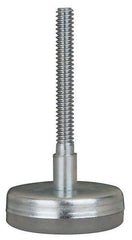 Gibraltar - 5/8-11 Bolt Thread, Stud Mount Leveling Pad & Mount - 500 Max Lb Capacity, 3-3/16" Base Diam, 4" Thread Length - Exact Tool & Supply