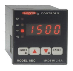 Dwyer - -350 to 2,500°F 1/16 DIN Temperature/Process Control - 4-Digit LCD Display, PID Control, 100-240 VAC/VDC - Exact Tool & Supply