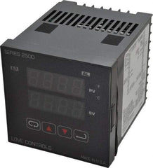 Dwyer - -350 to 2,500°F 1/4 DIN Temperature Control - Dual 4-Digit LCD Display, PID Control, 100-240 VAC/VDC - Exact Tool & Supply