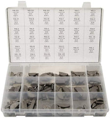 Made in USA - Key & Keyway Assortments Type: Woodruff Keys Number of Pieces: 350 - Exact Tool & Supply