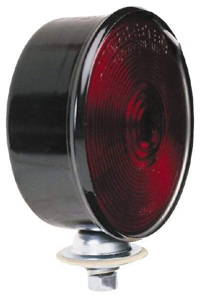 Peterson - 4-1/4" Diam, Red Lens & Reflector - Plastic - Exact Tool & Supply