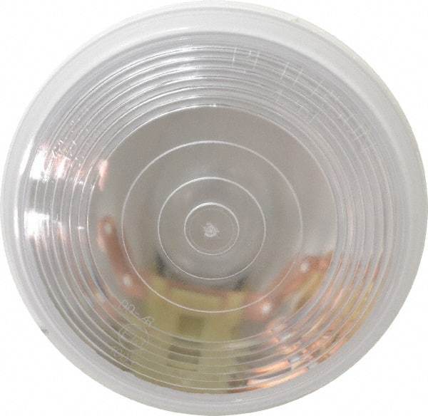 Peterson - 4-1/4" Diam, Clear Lens & Reflector - Plastic, 12 Volt - Exact Tool & Supply