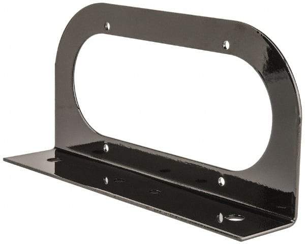 Peterson - 8-1/4" Long x 4" Wide, Black Lens & Reflector - Steel - Exact Tool & Supply