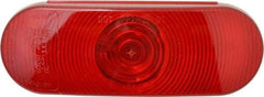 Peterson - 6-1/2" Long x 2-1/4" Wide, Red Lens & Reflector - Plastic, 12 Volt - Exact Tool & Supply