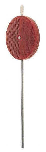 Peterson - 3" Diam, Red Lens & Reflector - Plastic - Exact Tool & Supply