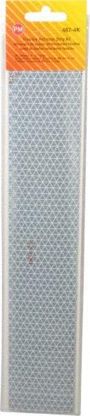 Peterson - 12" Long x 2" Wide, White Lens & Reflector - Plastic - Exact Tool & Supply