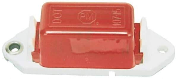 Peterson - 2-3/4" Long x 1" Wide, Amber Lens & Reflector - Plastic, 12 Volt - Exact Tool & Supply