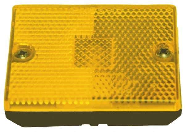 Peterson - 2-3/4" Long x 2-1/8" Wide, Red Lens & Reflector - Plastic, 12 Volt - Exact Tool & Supply