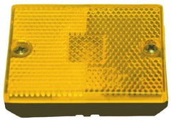 Peterson - 2-3/4" Long x 2-1/8" Wide, Red Lens & Reflector - Plastic, 12 Volt - Exact Tool & Supply