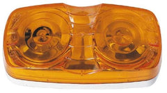 Peterson - 4" Long x 2" Wide, Amber Lens & Reflector - Plastic, 12 Volt - Exact Tool & Supply
