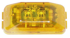 Peterson - 2-7/8" Long x 1-1/2" Wide, Amber Lens & Reflector - Plastic, 12 Volt - Exact Tool & Supply