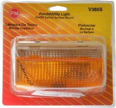 Peterson - 6-3/8" Long x 3-1/2" Wide, Clear Lens & Reflector - Plastic, 12 Volt - Exact Tool & Supply