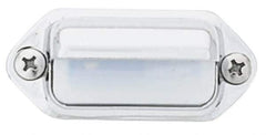 Peterson - 2" Long x 1-3/16" Wide, Clear Lens & Reflector - Plastic, 12 Volt - Exact Tool & Supply