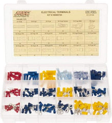 Value Collection - 175 Piece, Electrical Terminal Fastener Kit - Exact Tool & Supply