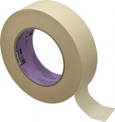 3M - 1-1/2" Wide x 60 Yd Long Tan Paper Masking Tape - Series 2040, 5.5 mil Thick, 23 In/Lb Tensile Strength - Exact Tool & Supply