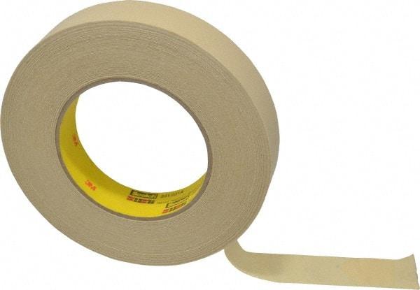 3M - 1" Wide x 60 Yd Long Tan Paper Masking Tape - Series 231, 7.6 mil Thick, 28 In/Lb Tensile Strength - Exact Tool & Supply