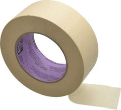 3M - 2" Wide x 60 Yd Long Tan Paper Masking Tape - Series 2040, 5.5 mil Thick, 23 In/Lb Tensile Strength - Exact Tool & Supply