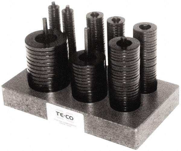 TE-CO - Washer Assortments Type: Flat Number of Pieces: 40 - Exact Tool & Supply