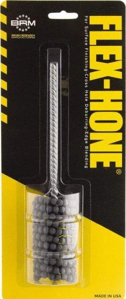 Brush Research Mfg. - 15/16" to 1-3/8" Bore Diam, 120 Grit, Boron Carbide Flexible Hone - Medium, 8" OAL - Exact Tool & Supply
