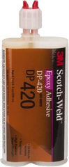 3M - 200 mL Bottle Two Part Epoxy - 20 min Working Time, 4,500 psi Shear Strength, Series DP420 - Exact Tool & Supply