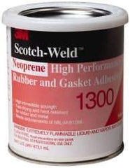 3M - 16 oz Can Yellow Butyl Rubber Joint Sealant - 300°F Max Operating Temp, 4 min Tack Free Dry Time, Series 1300 - Exact Tool & Supply