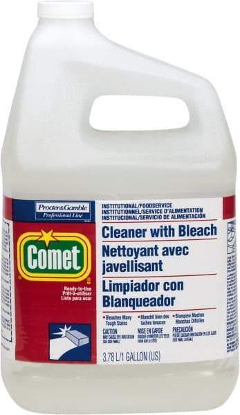 Comet USA LLC - 1 Gal Jug Liquid Bathroom Cleaner - Unscented Scent, Disinfectant, General Purpose Cleaner - Exact Tool & Supply