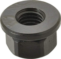 TE-CO - 5/8-11, 1-3/8" Flange Diam, 13/16" High, 1-1/16" Across Flats, Flange Nut - Grade 12L14 Steel, Black Oxide Finish, 3/16" Flange Height, TCMAI - Exact Tool & Supply
