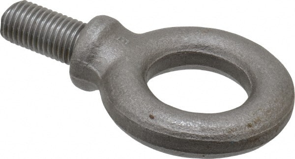 Made in USA - Steel, M16x2.00 Thread, Fixed Lifting Eye Bolt - Exact Tool & Supply