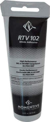 Momentive Performance Materials - 2.8 oz Tube White RTV Silicone Joint Sealant - 298.4°F Max Operating Temp, 20 min Tack Free Dry Time, Series RTV100 - Exact Tool & Supply