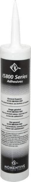 Momentive Performance Materials - 10.1 oz Tube Clear RTV Silicone Joint Sealant - -50 to 200°C Operating Temp, 25 min Tack Free Dry Time, 24 hr Full Cure Time, Series IS800 - Exact Tool & Supply